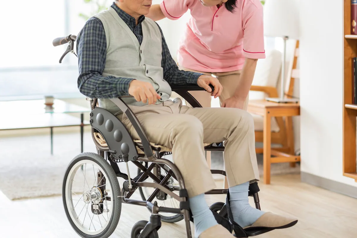 介護をしている人と介護をされている人