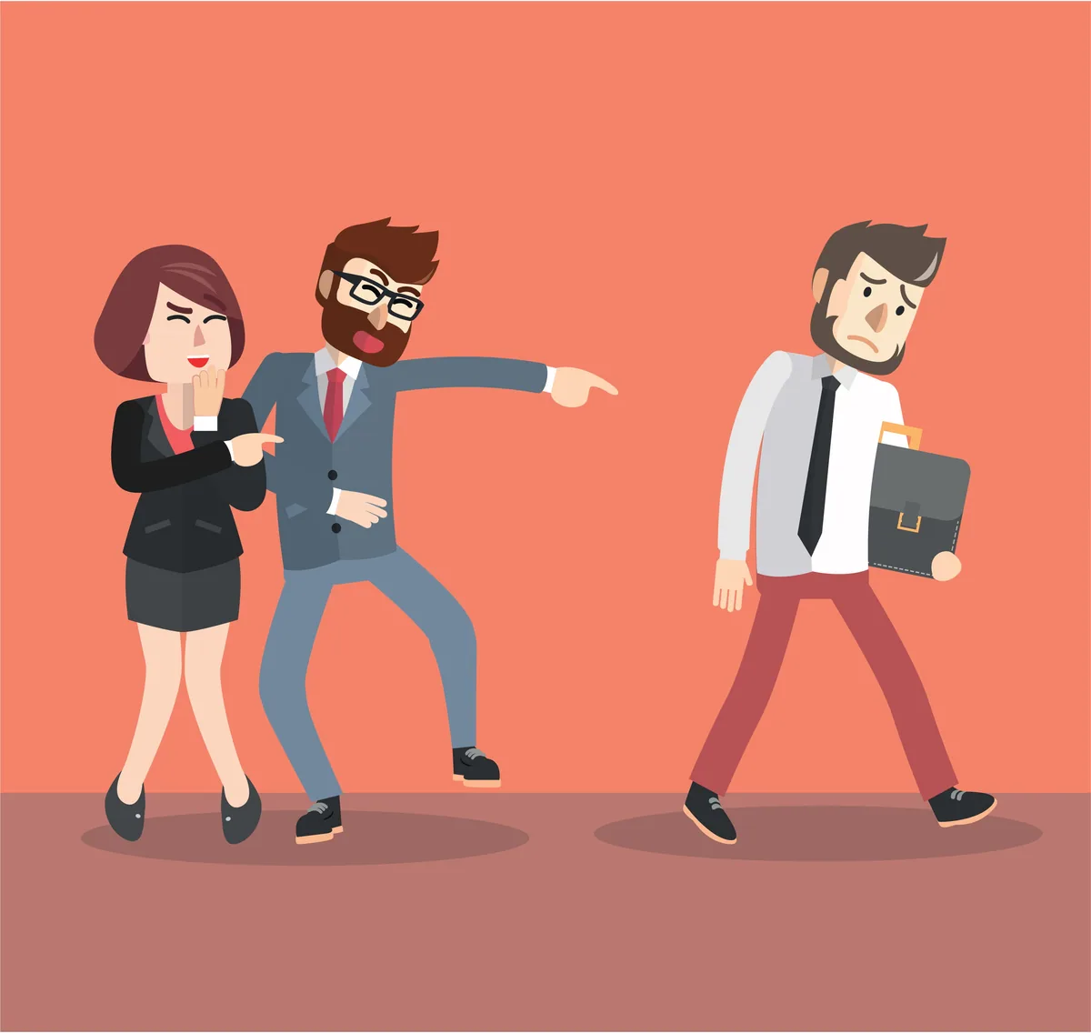 会社で悪口を言われている男性