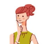 思いついた顔の女性