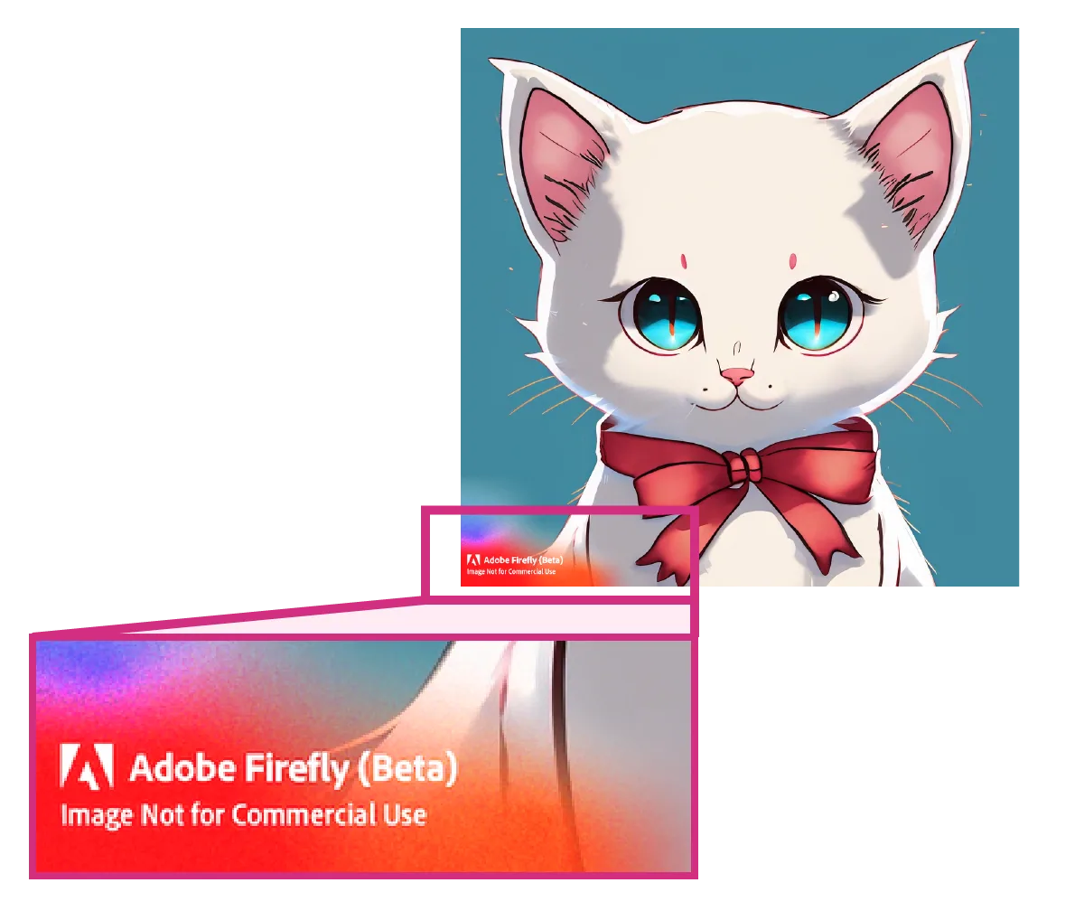 Adobe Firefly 猫の画像
