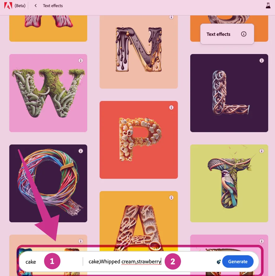 アルファベットと飾り文字をつけるための画像