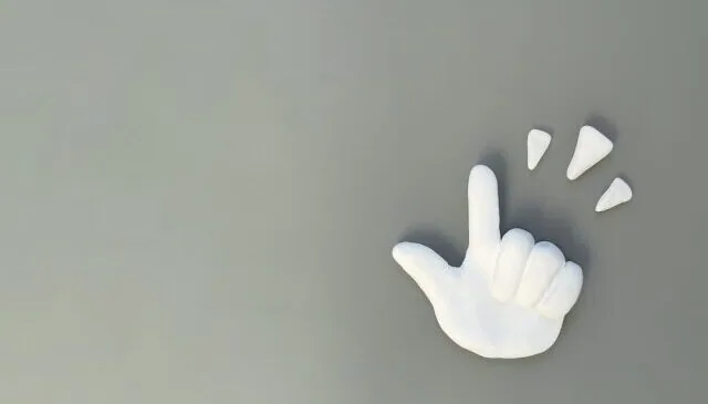 手のマーク