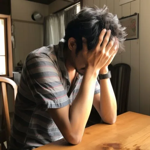 考えている顔