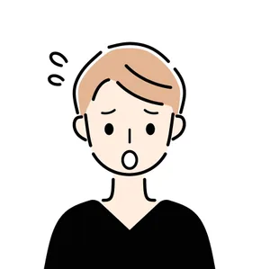 焦っている女性