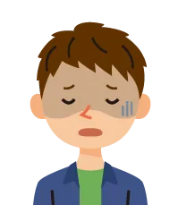 悩んでいる男性