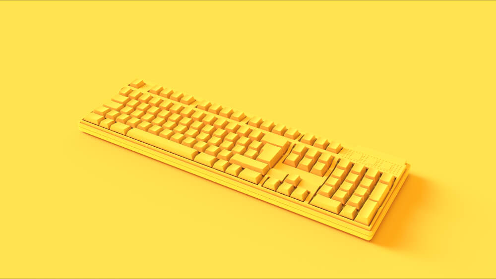 黄色いキーボード