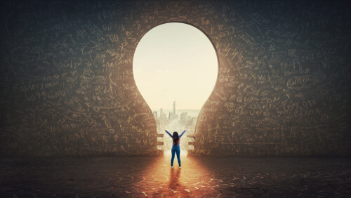 未来を見据えたアイデアが出ている絵