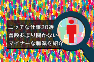 ニッチな仕事選 マイナーな職業のメリット デメリットも解説 本当の働き方さがし