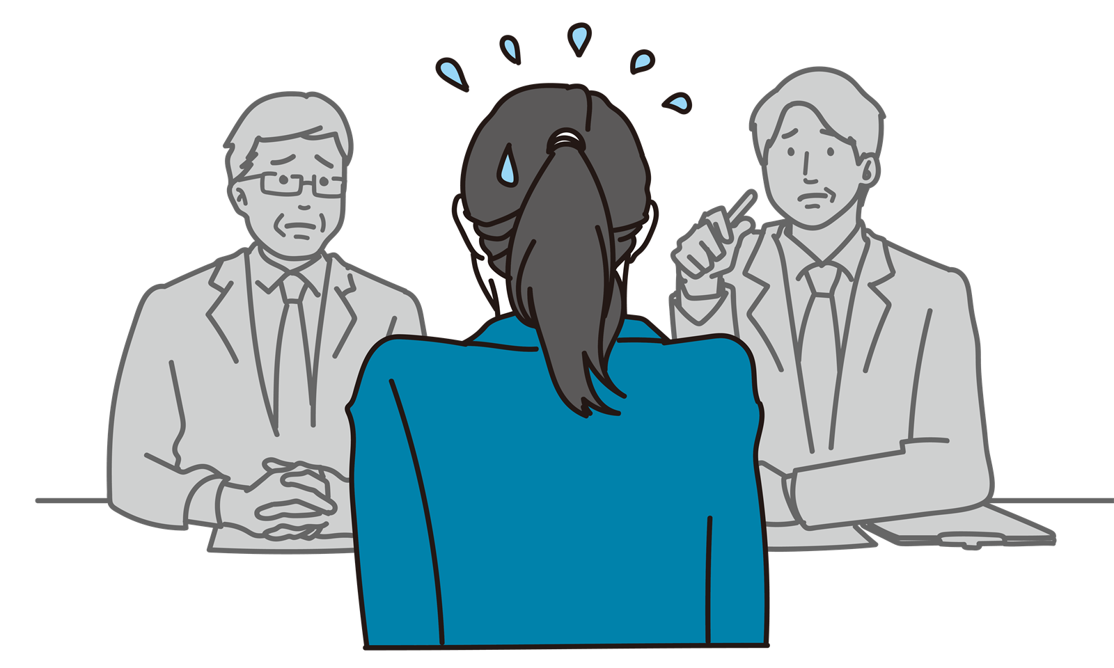 面接に行きたくない女性