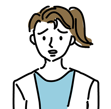 困っている顔