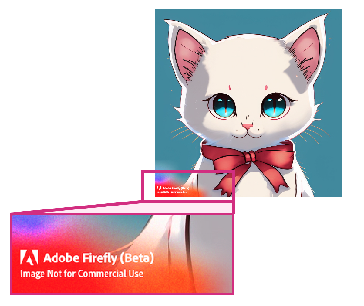 Adobe Firefly 猫の画像