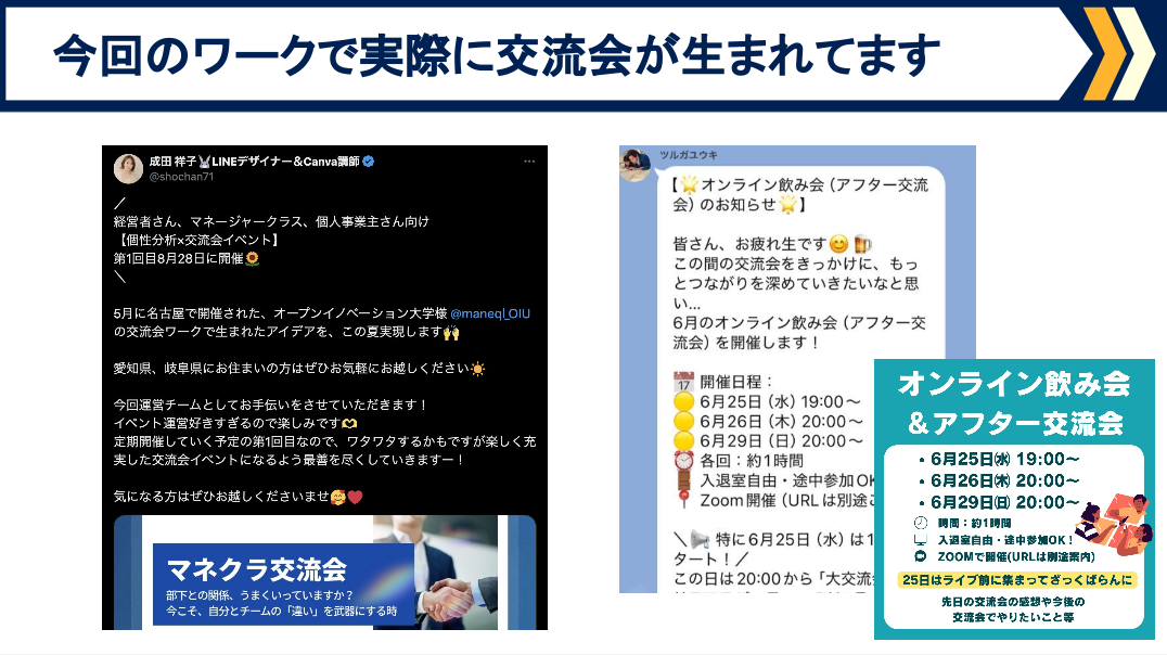 体的な企画